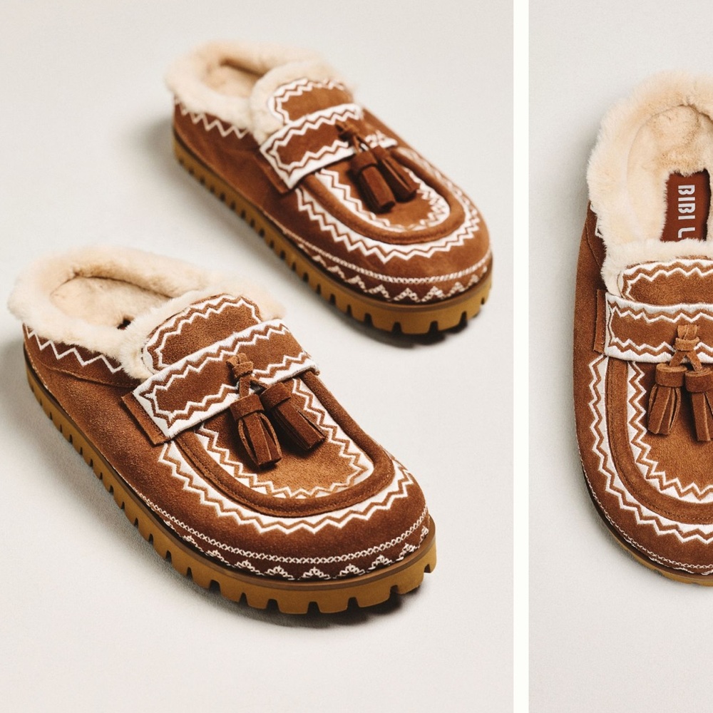 Bibi Lou Moc Contrast Tassel Flats - Picture 7 of 9